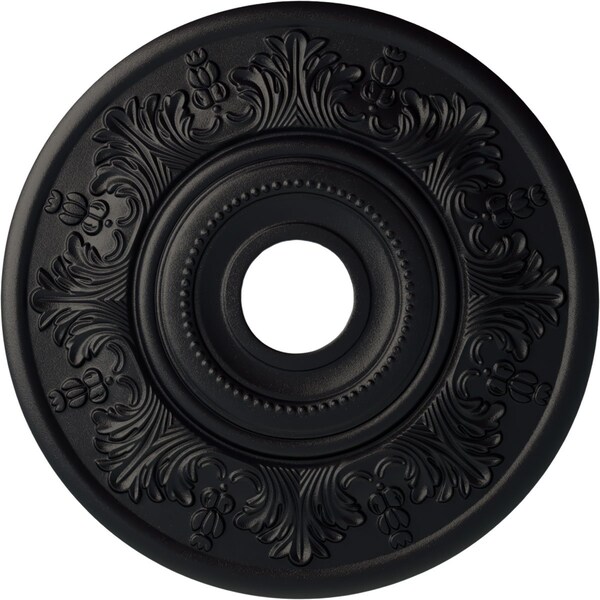 Ekena Millwork Vienna Ceiling Medallion (Fits Canopies up to 6 1/2"), 20"OD x 3 1/2"ID x 1 1/2"P, Steel Gray CM20VISGS - main